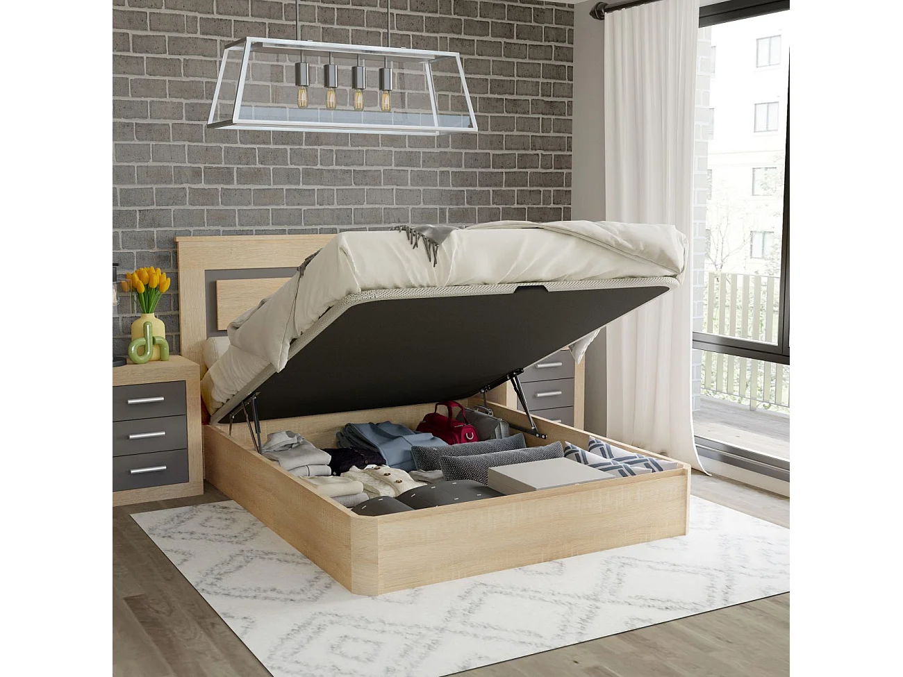 Canapé Luxury 3D Roble