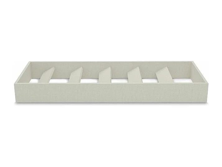 Zapatero cajón frontal Luxury Textil grisáceo