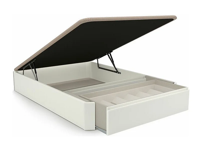 Zapatero cajón frontal Luxury Textil grisáceo