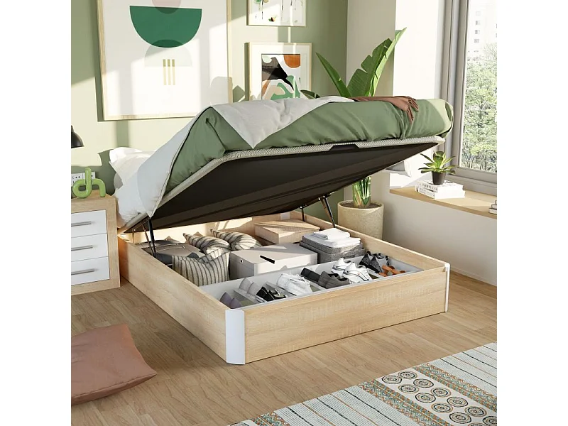 Canapé Luxury Plus 3D Roble - Blanco