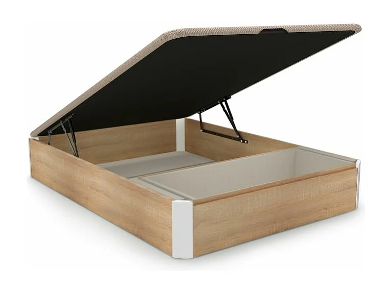 Canapé 135x190 Luxury Max 3D Cambrian - Blanco Roble - Blanco