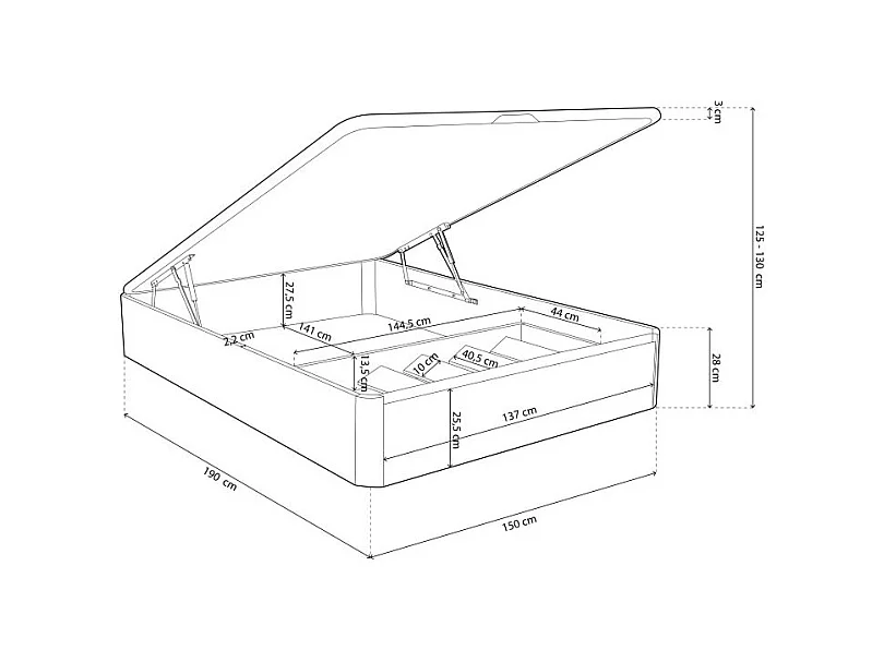 Canapé Luxury Plus 3D Roble