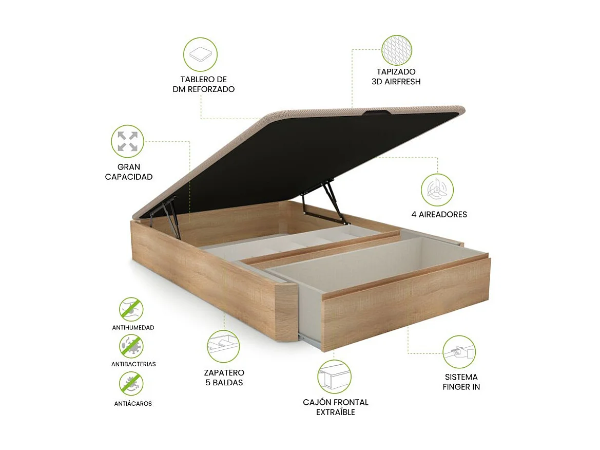 Canapé Luxury S-Max 3D Roble