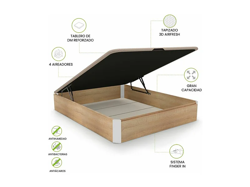 Canapé Luxury 3D Roble - Blanco