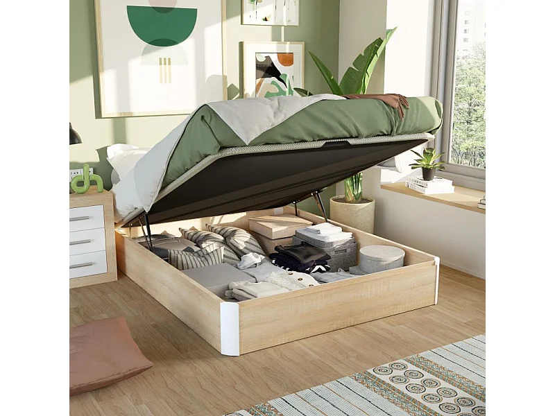 Canapé Luxury 3D Roble - Blanco