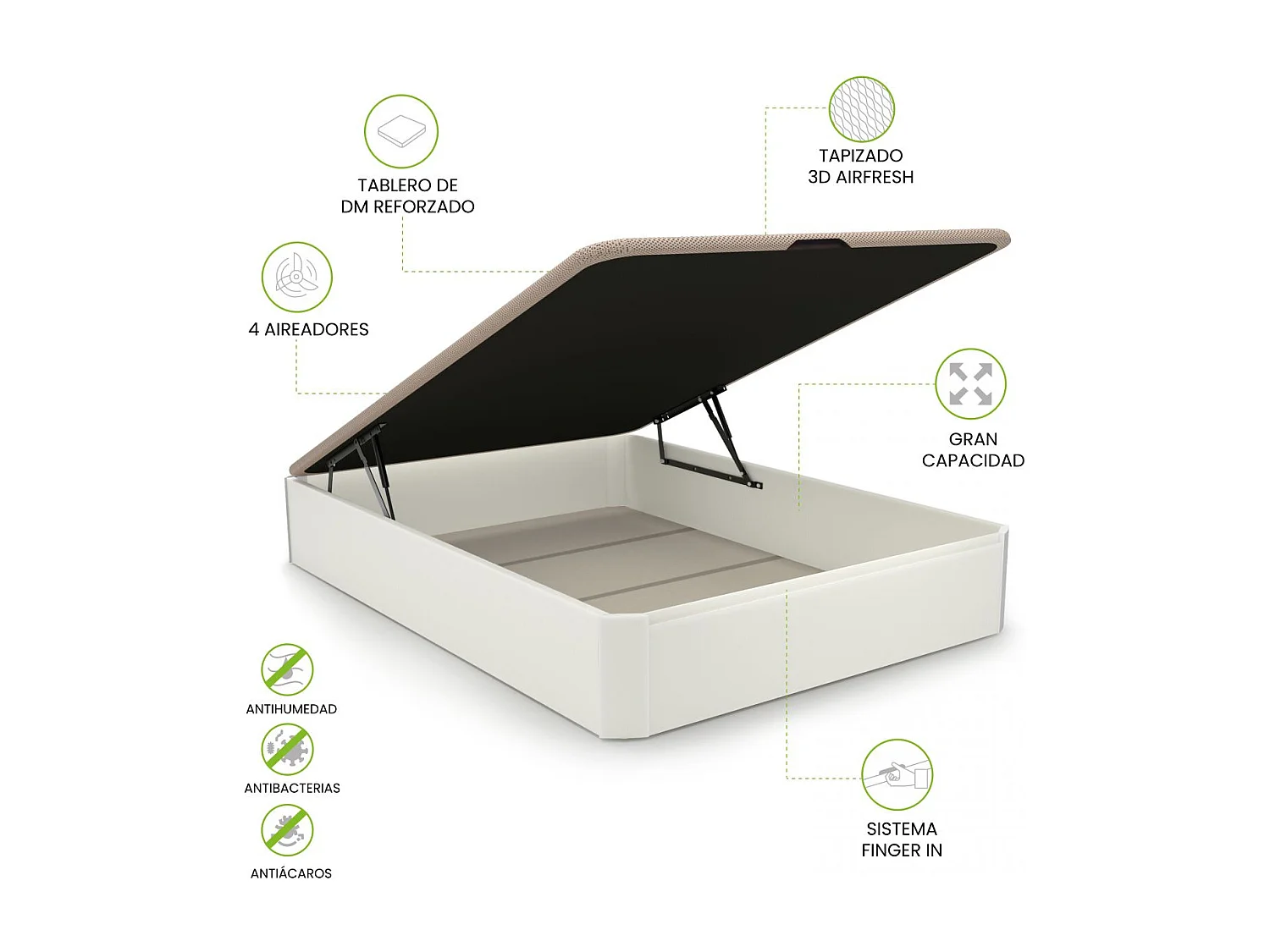 Canapé Luxury 3D Blanco