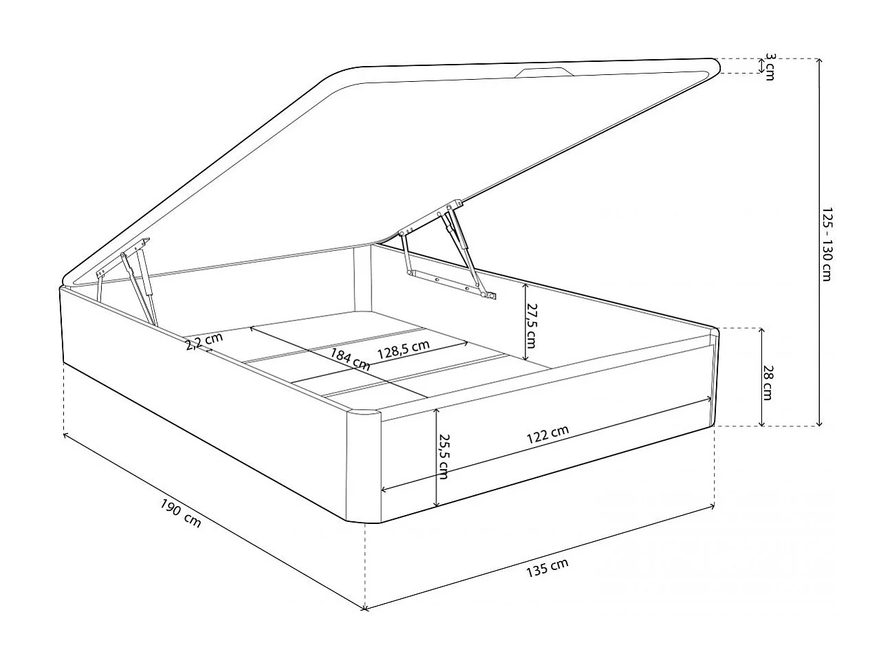 Canapé Luxury 3D Blanco