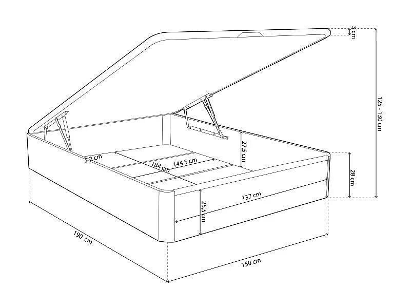 Canapé Luxury 3D Blanco