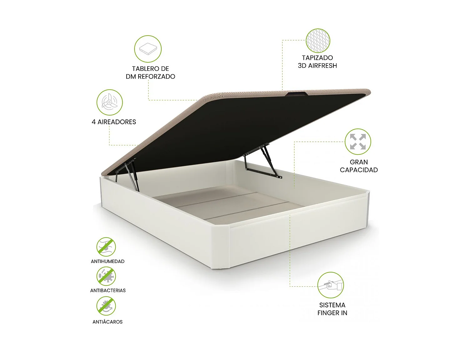 Canapé Luxury 3D Blanco