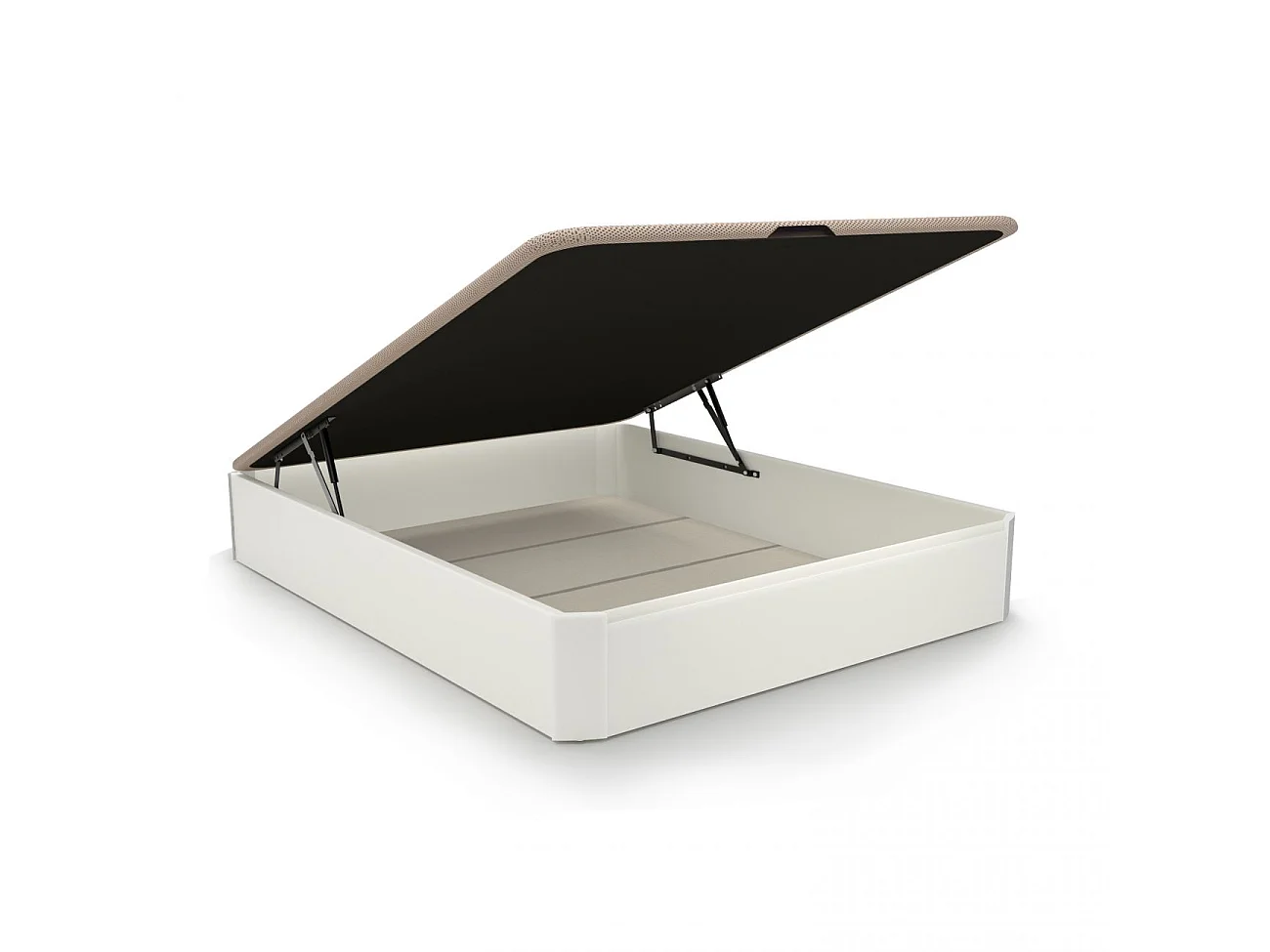 Sommier rebatível de luxo 3D Branco