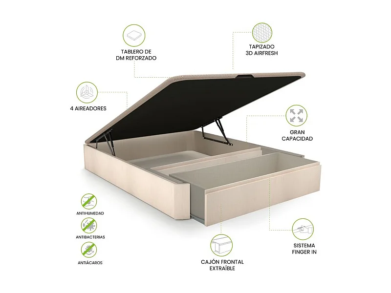 Canapé 150x190 Luxury Max 3D Artic Artic