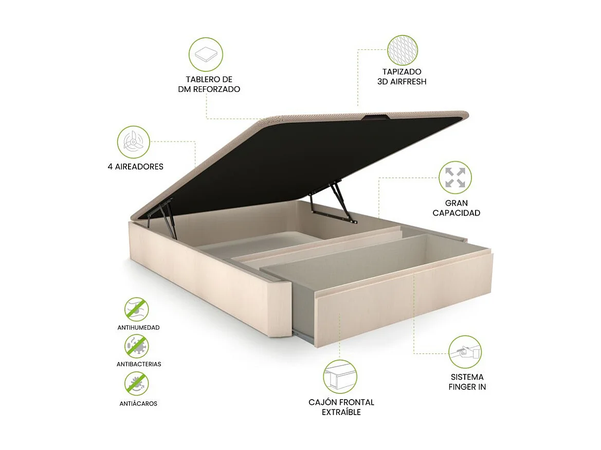 Canapé 150x190 Luxury Max 3D Artic Artic