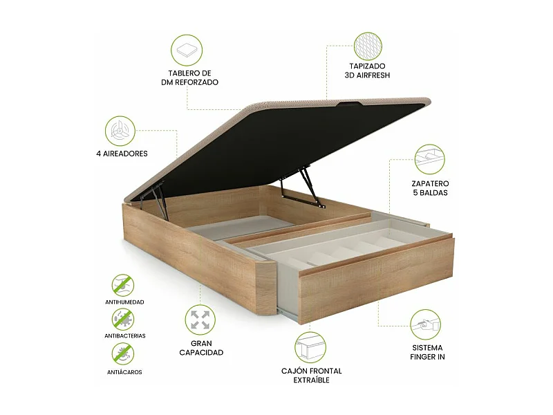 Canapé Luxury Premium 3D Roble