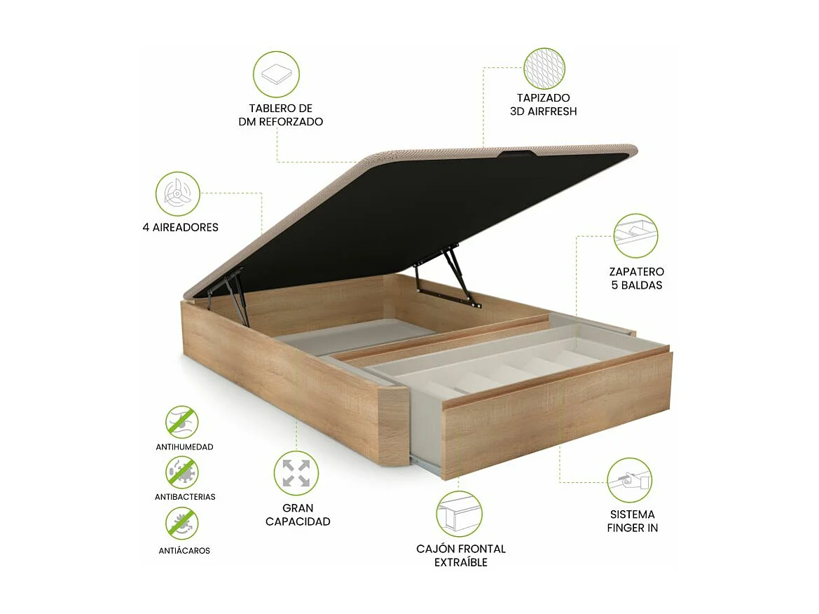 Canapé Luxury Premium 3D Roble