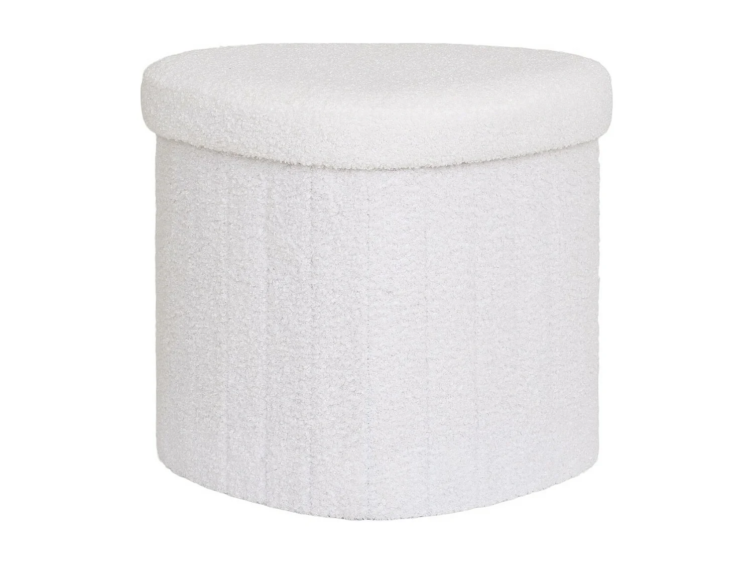 Pouf Medford, Blanc, 42,5x36,5x37,5 cm, Seven Design