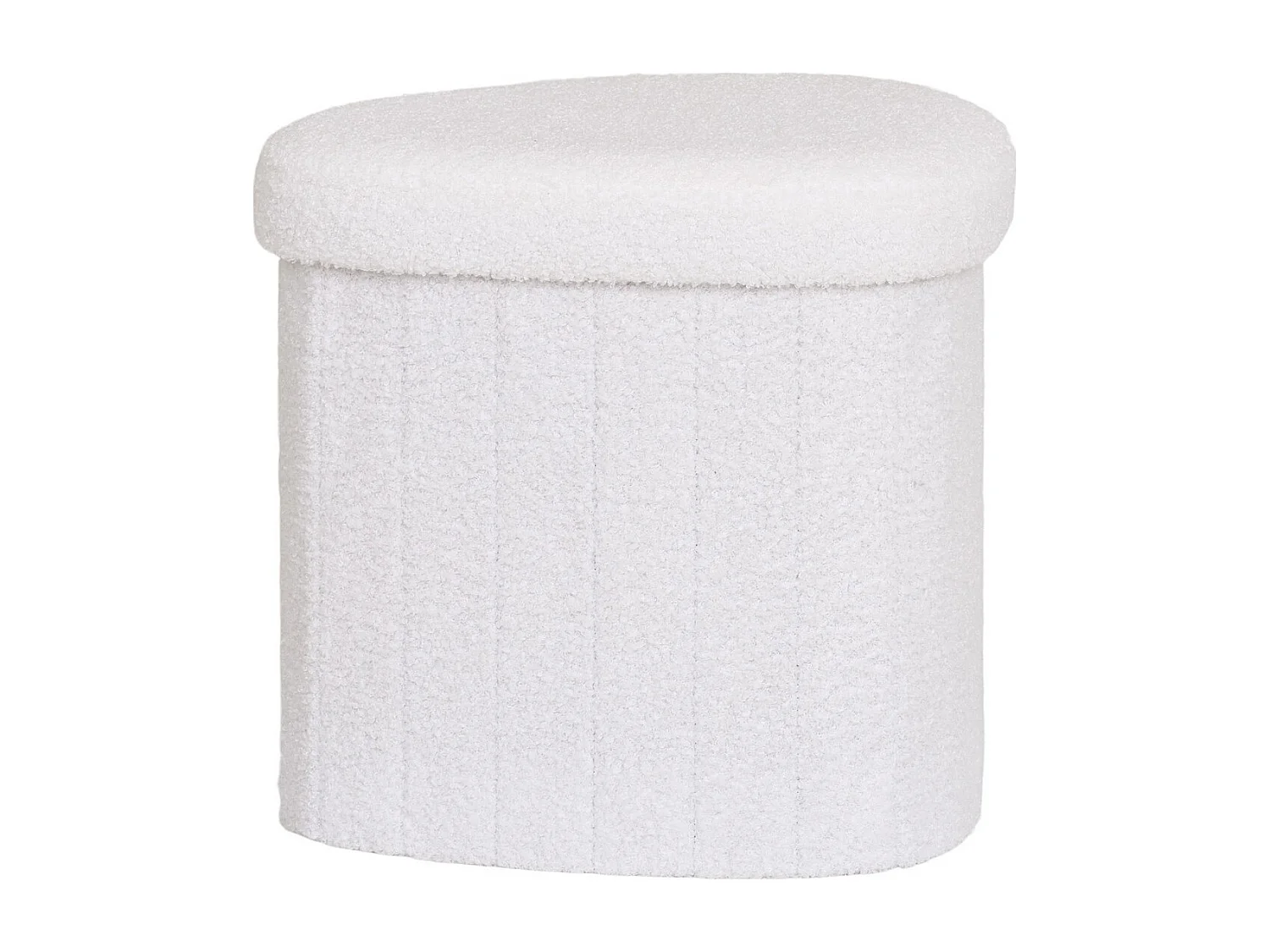 Pouf Medford, Blanc, 42,5x36,5x37,5 cm, Seven Design