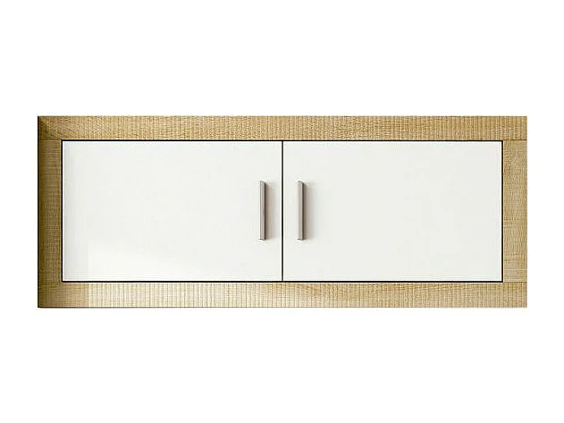 Módulo alto Nuka 2 puertas Cambria - Blanco