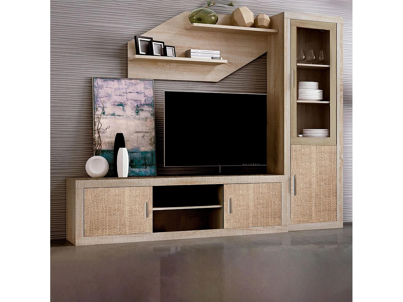 Respaldo Nuka 2 estantes Tofe