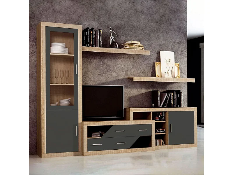 Módulo bajo Nuka 1 puerta Cambria - Grafito