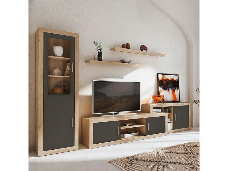 Módulo bajo Nuka 1 puerta Cambria - Grafito