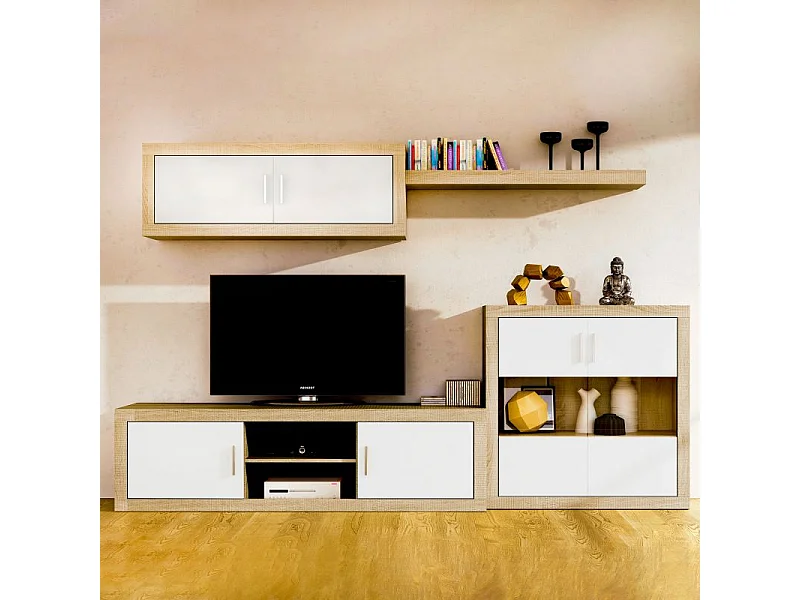 Bodeguero Nuka 2 puertas Cambria - Blanco