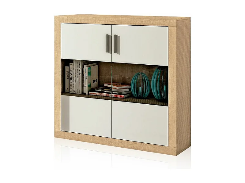 Bodeguero Nuka 2 puertas Cambria - Blanco