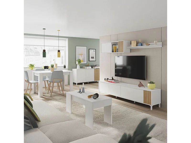 Salón Nitza Blanco Artik (Blanco Mate) - Natur