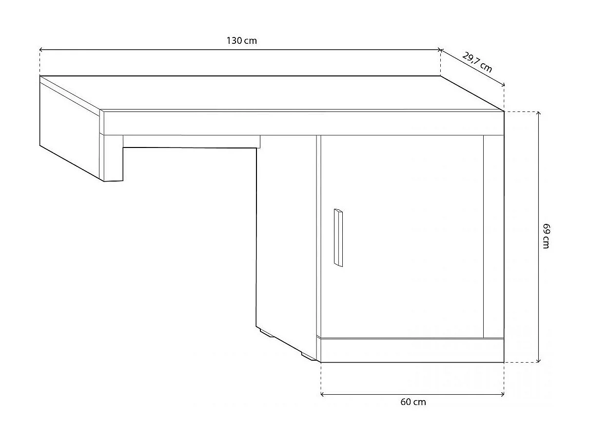 Módulo bajo Nuka 1 puerta Tofe - Textil