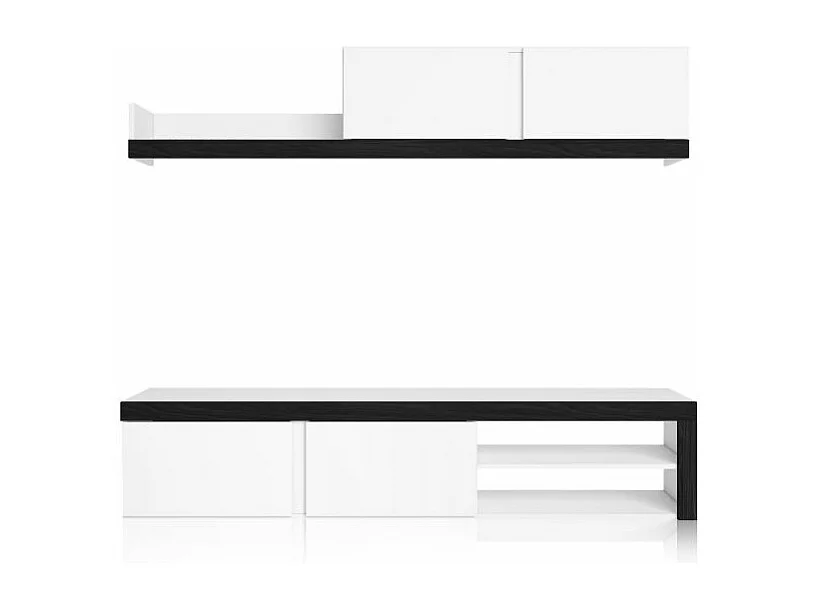 Salón Axis 180 Blanco - Ceniza