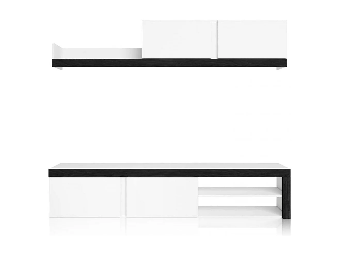 Salón Axis 180 Blanco - Ceniza