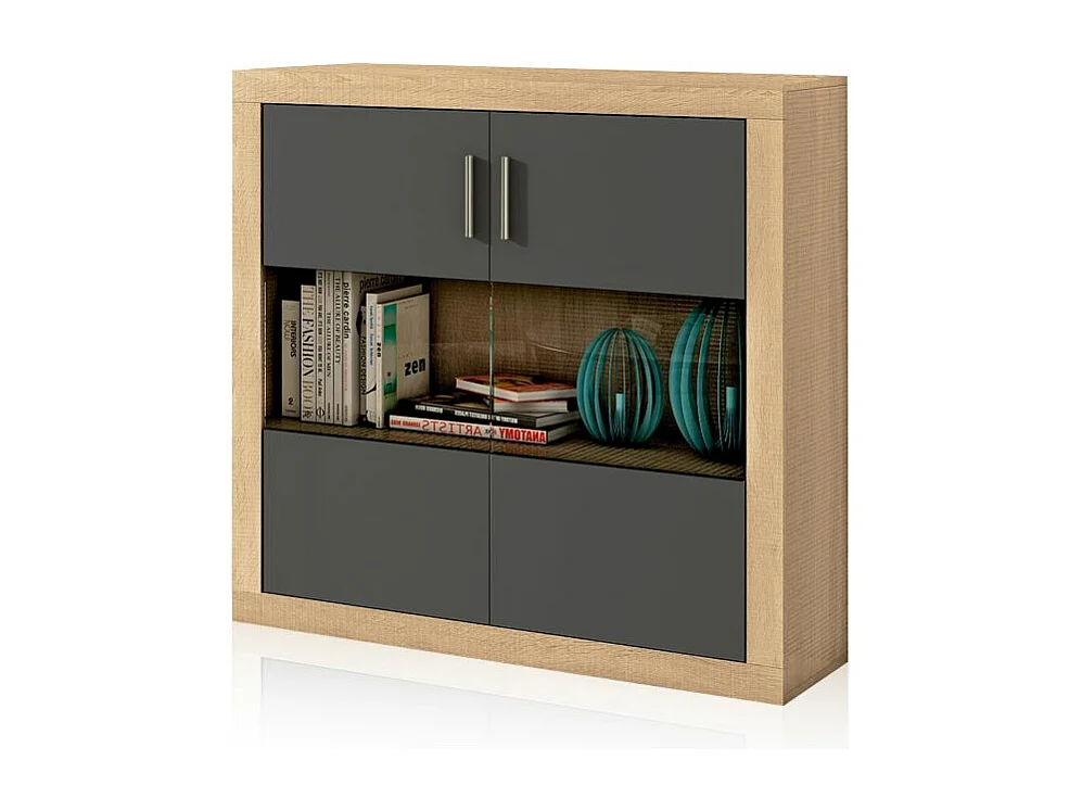 Bodeguero Nuka 2 puertas Cambria - Grafito