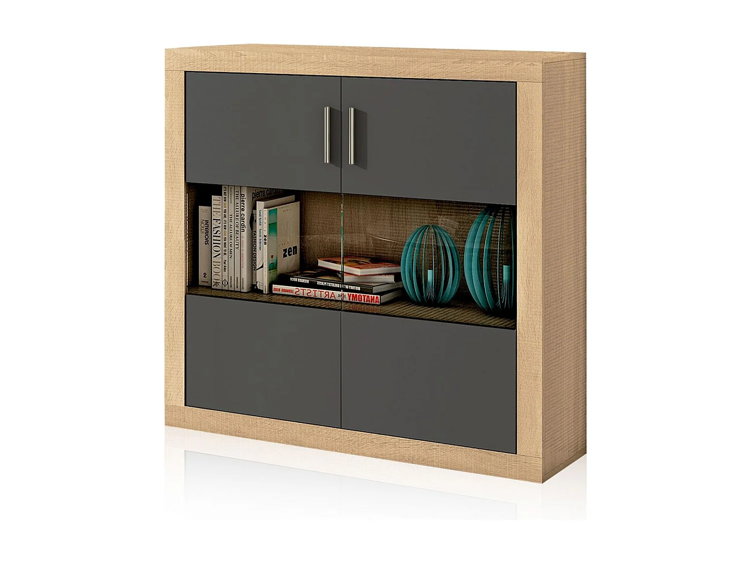 Bodeguero Nuka 2 puertas Cambria - Grafito