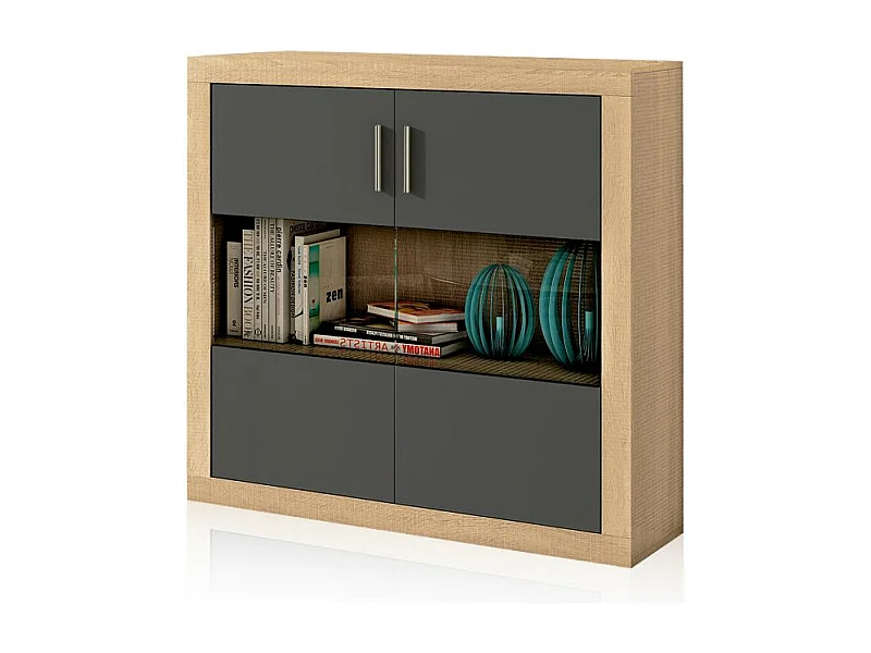 Bodeguero Nuka 2 puertas Cambria - Grafito