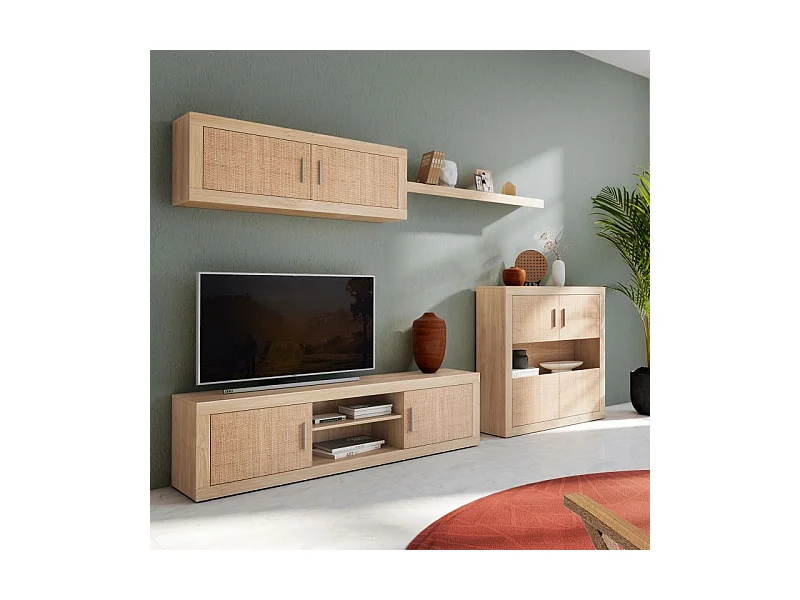 Módulo alto Nuka 2 puertas Tofe - Textil