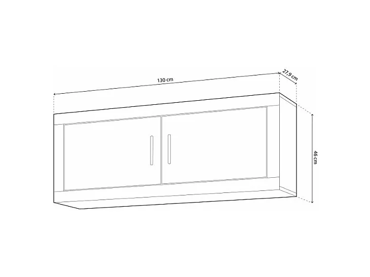 Módulo alto Nuka 2 puertas Tofe - Textil