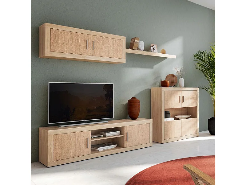 Módulo alto Nuka 2 puertas Tofe - Textil