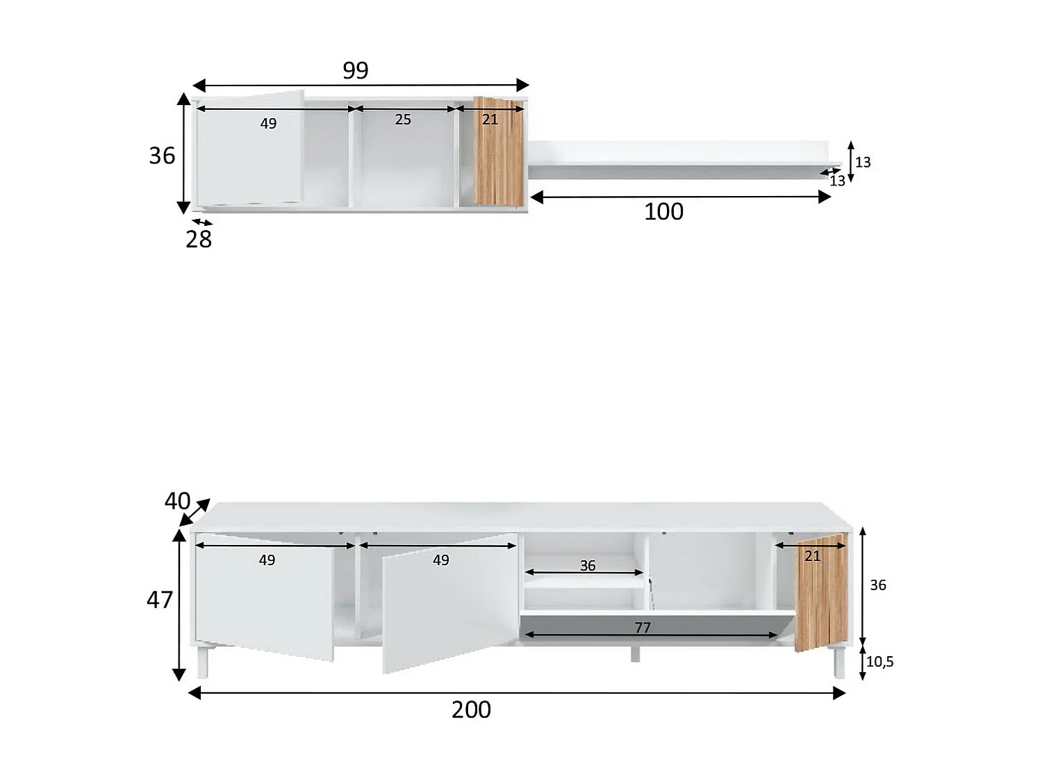 Salão Ethna Blanco Artik (Blanco Mate) - Natur