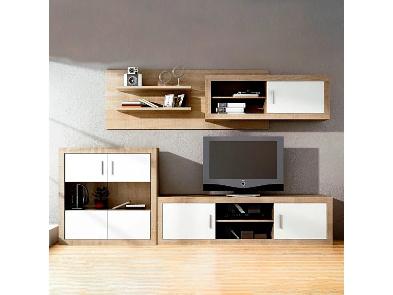 Módulo bajo Nuka 2 puertas Cambria - Blanco