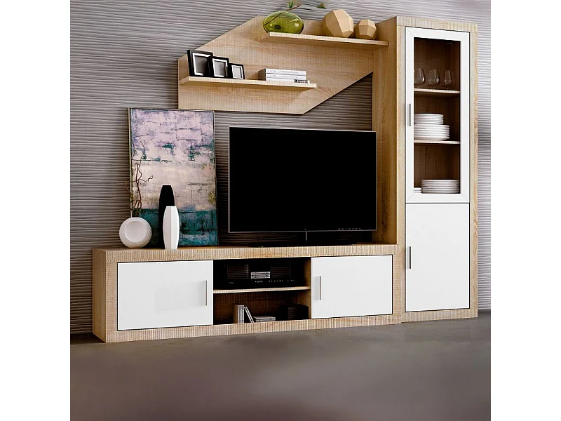 Módulo bajo Nuka 2 puertas Cambria - Blanco