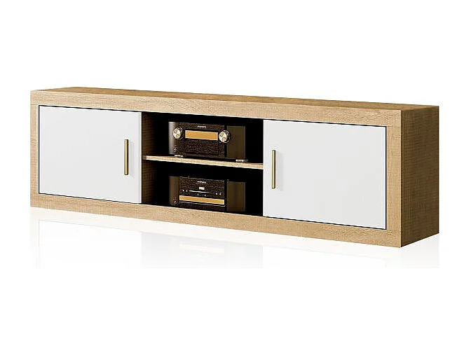 Módulo bajo Nuka 2 puertas Cambria - Blanco