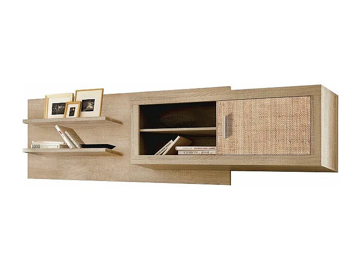 Módulo alto Nuka 1 puerta con respaldo Tofe - Textil