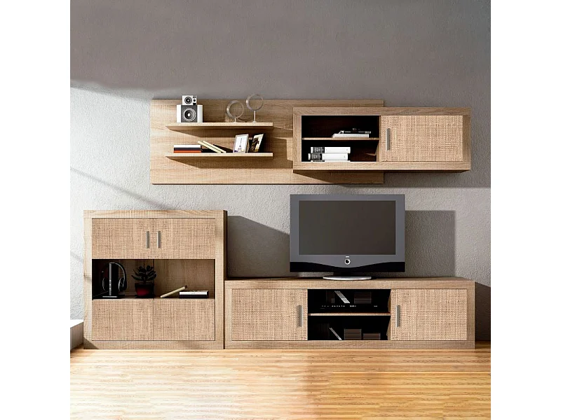 Módulo alto Nuka 1 puerta con respaldo Tofe - Textil