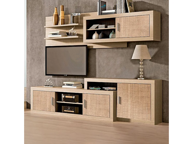 Módulo alto Nuka 1 puerta con respaldo Tofe - Textil