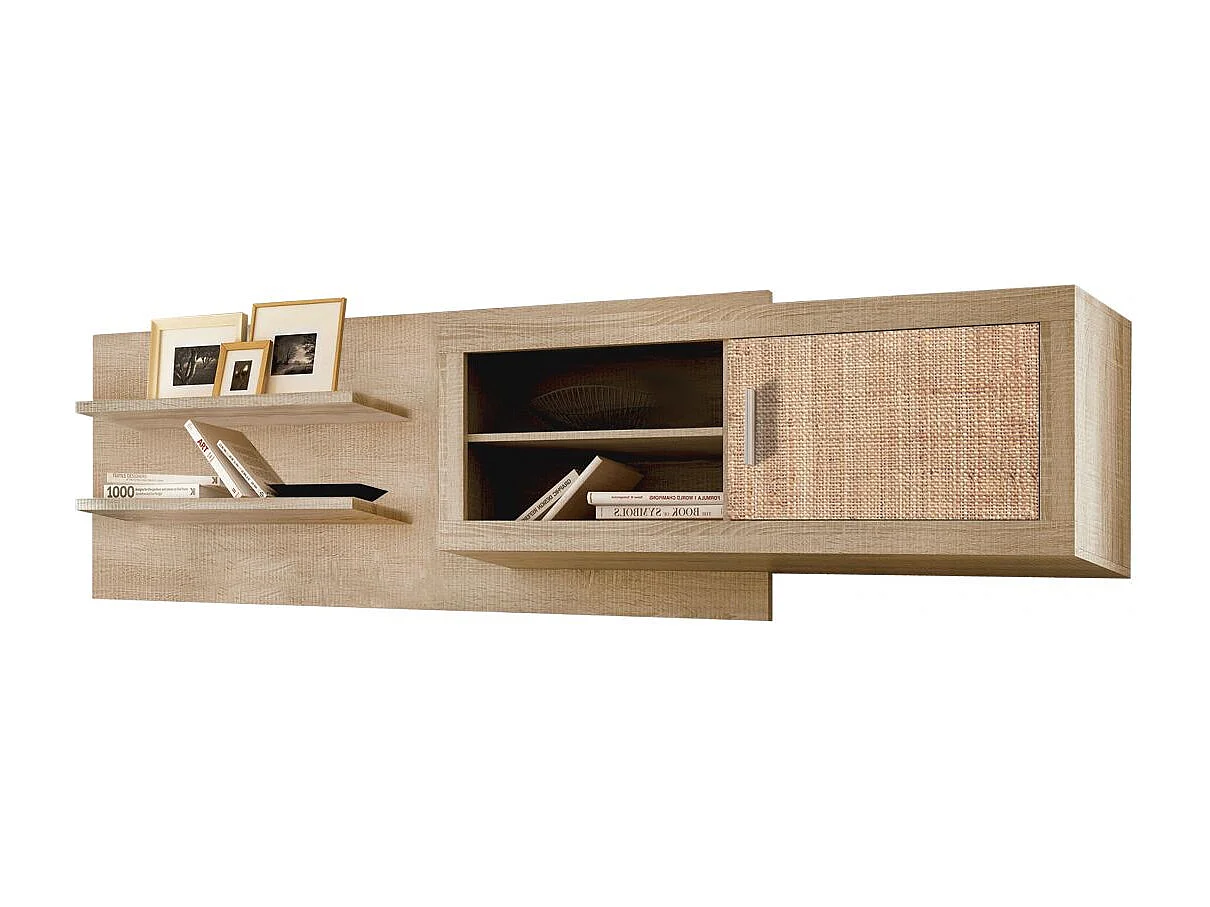 Módulo alto Nuka 1 puerta con respaldo Tofe - Textil