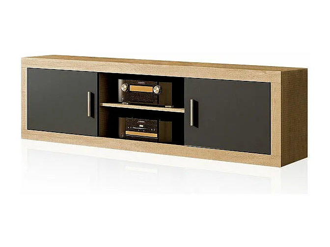 Módulo bajo Nuka 2 puertas Cambria - Grafito