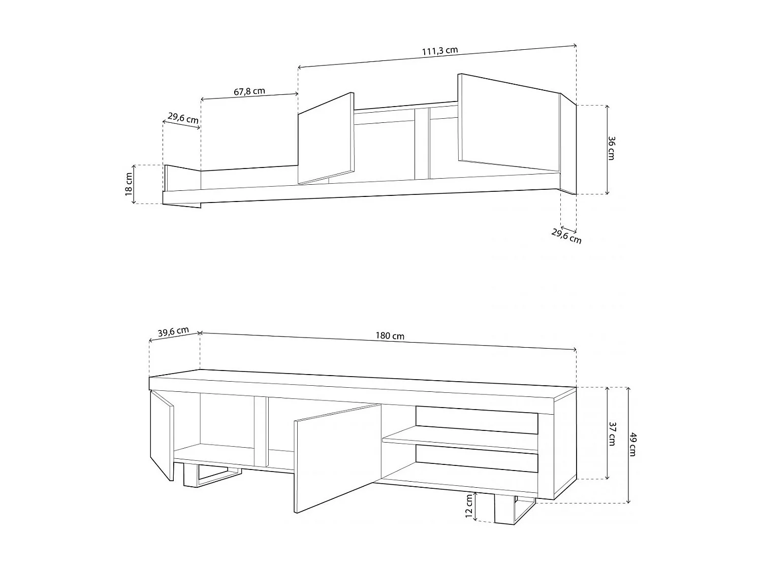 Salón Axis UP 180 Blanco - Ceniza