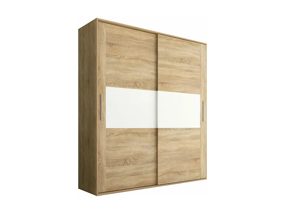 Armario 2 puertas correderas Uniq 180 Cambria - Blanco