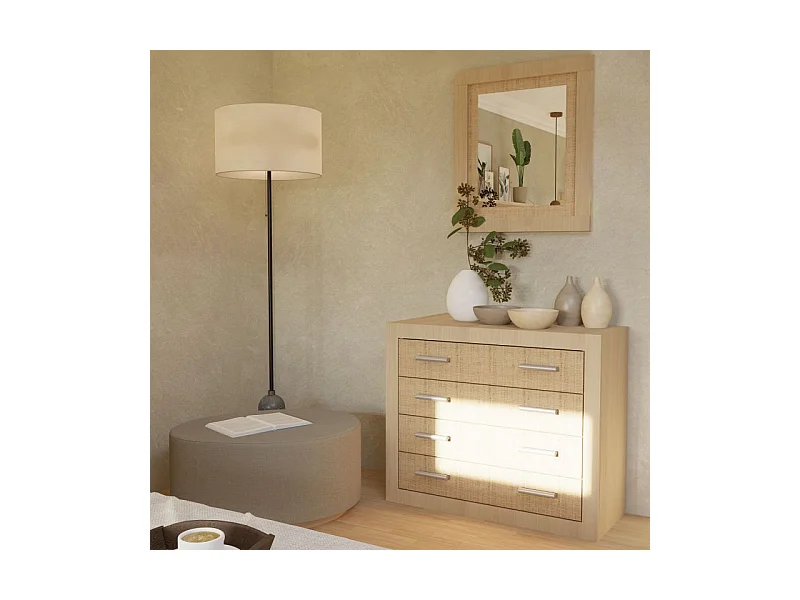 Espejo rectangular Kira Tofe - Textil