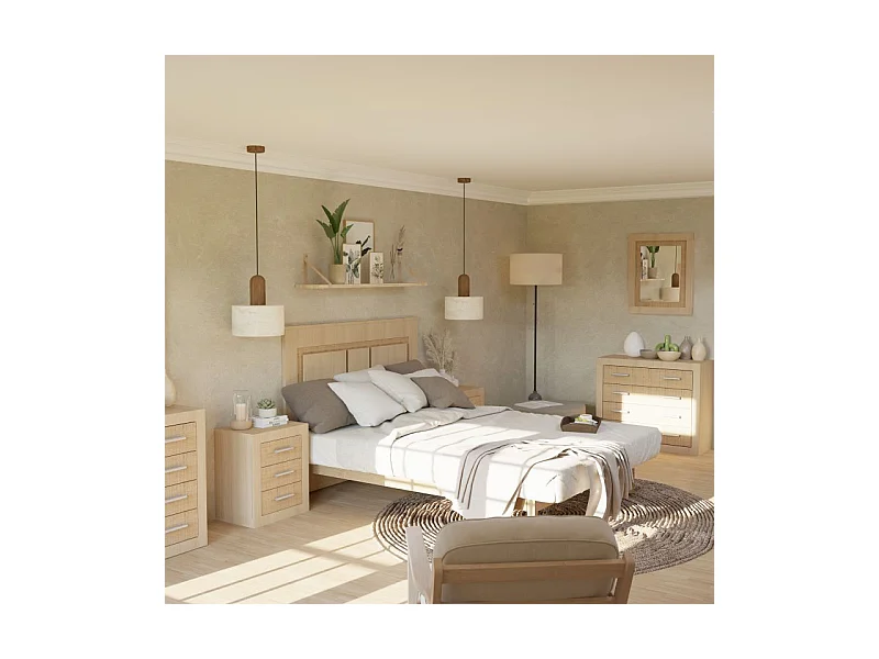 Espejo rectangular Kira Tofe - Textil