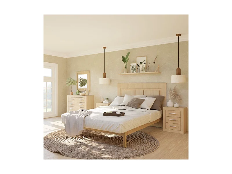 Espejo rectangular Kira Tofe - Textil